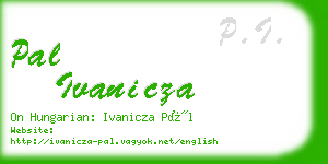 pal ivanicza business card